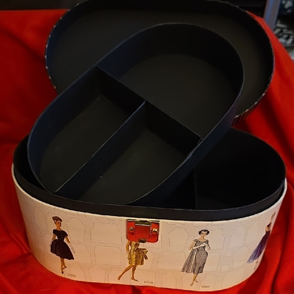 Simplicity Vintage Black and Cream Cosmetic Case - Picture 11 of 13